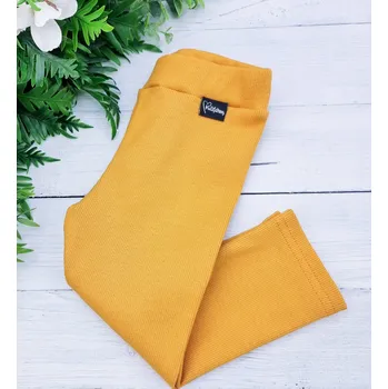 Dívčí kraťasy Kulišárny Dětské kraťasy RIB MUSTARD Varianta: 3/4 délka, VELIKOST: 92 (18-24 měsíců)