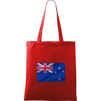 Nákupní taška Nový Zéland Vlajka obdélník - Taška bavlněná - 42 x 38 cm ( Červená )