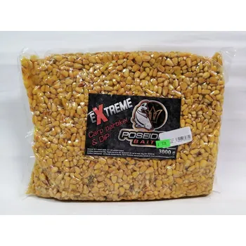 Návnadová surovina Poseidon Vařená Kukuřice v Dipu 3kg - Chilli