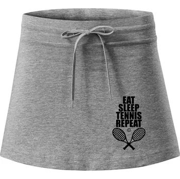 Dámská sukně Eat sleep tennis - Sportovní sukně - two in one - M ( Tmavě šedý melír )