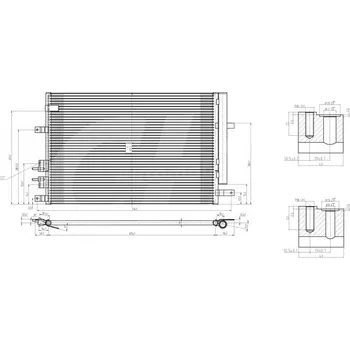 Výparník klimatizace Kondenzátor, klimatizace HART 608 186