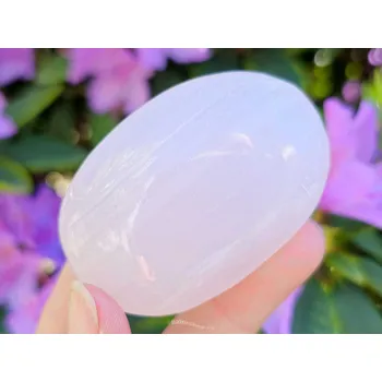 Přírodní kámen Masážní mýdlo kalcit růžový z Pákistánu 84g