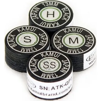 14mm Super Soft Kamui Black vrstvená nalepovací kůže na tágo