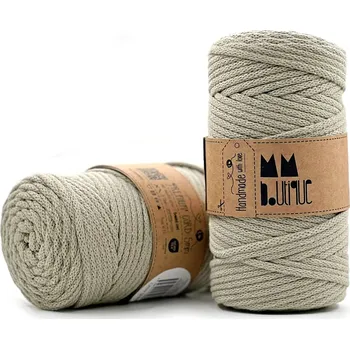 Příze MMboutique bavlněná šňůra Premium 5mm Olive green