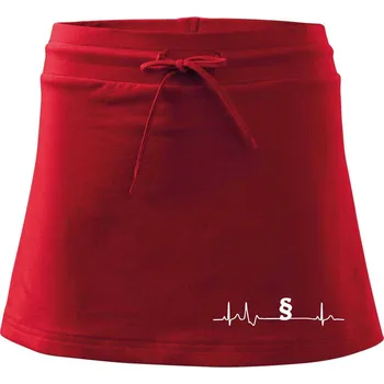 Dámská sukně Paragraf EKG - právník a advokát - Sportovní sukně - two in one - M ( Červená )