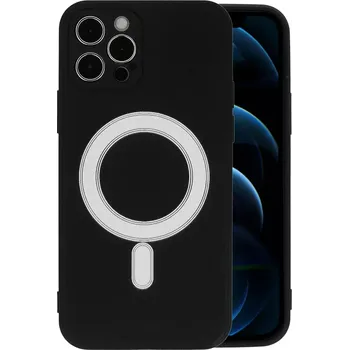 Pouzdro na mobilní telefon Pouzdro Tel1 TECT MagSilicone Case - iPhone 12 - Černé