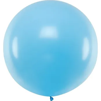 PartyDeco Jumbo balon pastelový modrý světlý, 1 m