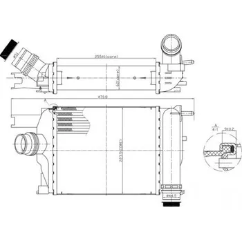 Chladič motoru Chladič turba HART 614 062