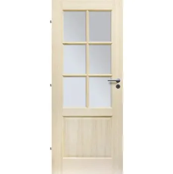 Interiérové dveře Interiérové dveře z masivu TURYN 6S borovice 80L