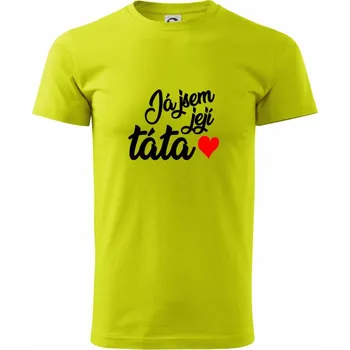 Pánské tričko Já jsem její táta / já jsem jeho dcera - Klasické pánské triko vyšší gramáže - XS ( Limetková )