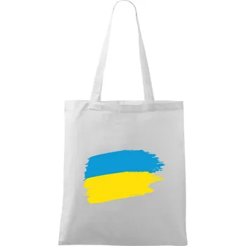 Nákupní taška Ukrajinské tričko - Taška bavlněná - 42 x 38 cm ( Bílá )