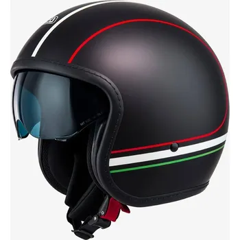 Helma na motorku Otevřená přilba NZI Rolling 4 FORZA ITALIA NERO Velikost: XXL