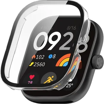 VSECHNONAMOBIL 75656 PC FULL COVER Plastový kryt se sklem pro Redmi Watch 4 průhledný