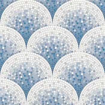 Tapeta Modrá mozaiková omyvatelná vliesová tapeta na zeď BA220046, Beaux Arts 2, Design ID
