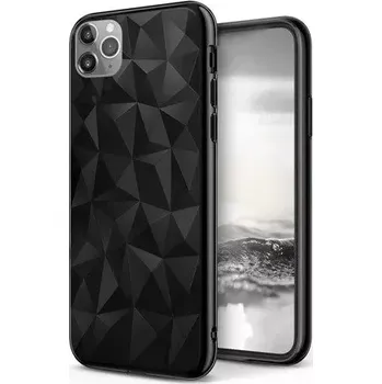 Silikonové pouzdro s 3D texturou Forcell Prism na Apple iPhone 11 Pro Max - Černé