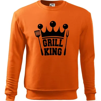 Pánská mikina Grilování - Grill King - Mikina Essential pánská - M ( Oranžová )