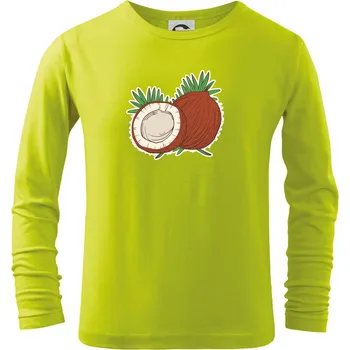 Chlapecké oblečení Kokos - Triko dětské Long Sleeve - 158 cm/12 let ( Limetková )