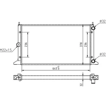 Chladič motoru Chladič, chlazení motoru HART 602 179