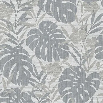 Tapeta Vliesová tapeta na zeď, Listy, monstera, orchidej, CE3102, Aurora 2022, Grandeco