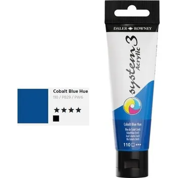Speciální výtvarná barva Daler & Rowney System 3 Acrylic 59ml - Cobalt Blue Hue 110