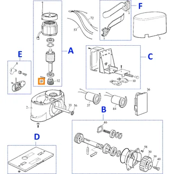 Pohon brány Nice PMCS6.4630 pojistný čep pro ROBO