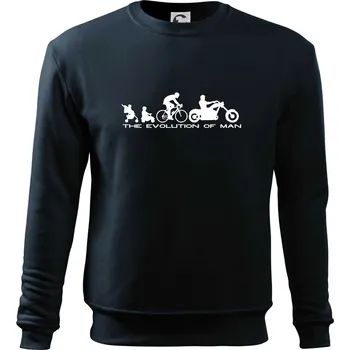 Chlapecké tričko Evolution of man (Chopper) - Mikina Essential dětská - 146 cm/10 let ( Námořní modrá (velmi tmavá - téměř černá) )