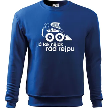 Chlapecké tričko Já tak nějak rád rejpu - smykový nakladač - Mikina Essential dětská - 146 cm/10 let ( Královská modrá )