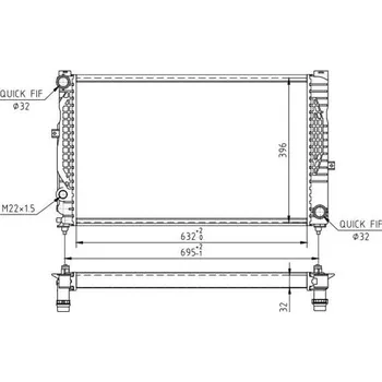 Chladič motoru Chladič, chlazení motoru HART 602 083
