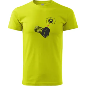 Pánské oblečení ON-DESIGN Tričko se ŠROUBKEM Velikost: 2XL, Barva: limetková