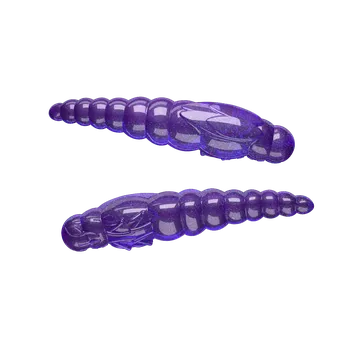 Umělá nástraha Gumová nástraha Libra Lures Largo Slim 34mm Purple With Glitter 020 Cheese (12ks)