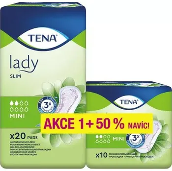 Inkontinenční vložka Inkontinenční vložky Tena Lady Slim + 50 % navíc Slim Mini