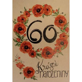 Kalendář Přáníčko BeBechy – recyklovaný papír - 60 narozeniny