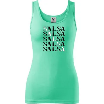 Dámské tričko Salsa nápis - Dámské tílko - L ( Mátová )