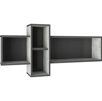 Knihovna Meblar Police Nano NA11, grafit/enigma