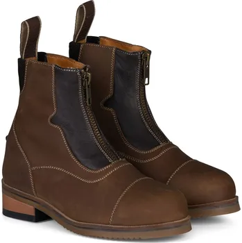 Jezdecká obuv Horze Kožené dětské jezdecké boty Seville Barva: Hnědá, Velikost: 29