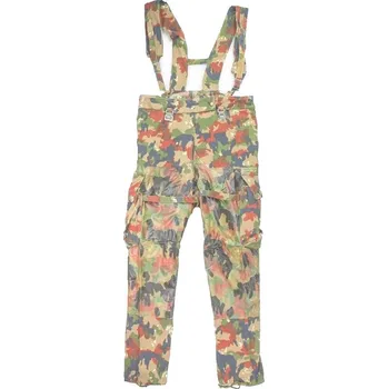 Sportovní střelba Armáda Švýcarská Kalhoty polní švýcarské se šlemi SCHWEIZ TARN použité velikost: 46-74