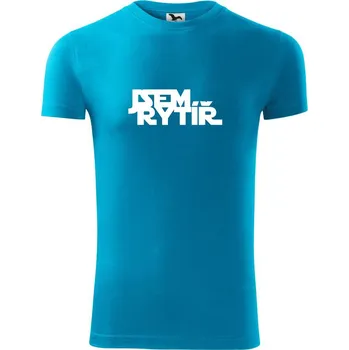 Pánské oblečení SW - Jsem rytíř - Viper FIT - Pánské zůžené tričko - S ( Světlý tyrkys )