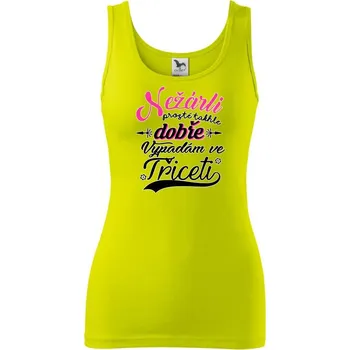 Dámské tričko Nežárli - 30 - Dámské tílko - M ( Limetková )