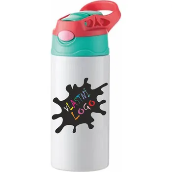 Láhev ON-DESIGN Dětská nerezová láhev bílá 360 ml Barva: červená