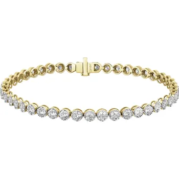 Náramek Zlatý náramek s brilianty - 18 cm - 3,58 ct - ryzost 585 - 213.121