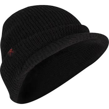 Čepice ROTHCO Čepice WATCH BRIM pletená s kšiltem ČERNÁ