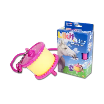Míč pro koně Likit Plastový držák na likit Barva: Růžová