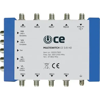 Multiswitch Multipřepínač Technisat 5/8 HD