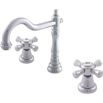 Vodovodní baterie RAV Slezák Morava Retro Stojánková umyvadlová baterie s výpustí click-clack, 3/8", chrom, MK332.0