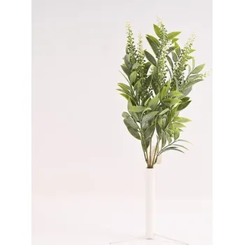 Zahradní dekorace Doplněk s listy 49 cm, zeleno-bílý