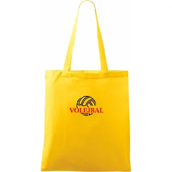 Nákupní taška Volejbal míč - Taška bavlněná - 42 x 38 cm ( Žlutá )