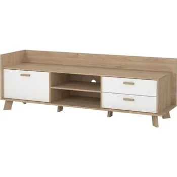 Televizní stolek Televizní stolek Iker 717 jackson hickory/bílý Doprava ZDARMA.