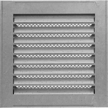 Větrací mřížka Ventishop TVMp 200x200 hranatá kovová mřížka s jemnou mřížkou a přírubou, pozink