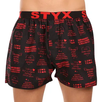 Trenýrky Pánské trenky Styx art sportovní guma Valentýn texty (B1757) L Možnost vrácení zboží ZDARMA do 120 dnů!