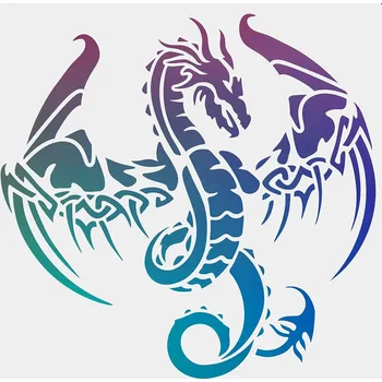 Šablona, DRAK, cca 30 x 30 cm, 1ks